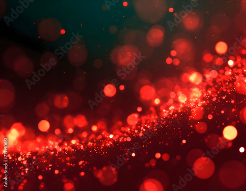 Radiant Rouge: A Mesmerizing Abstract Bokeh Background with Red Glow