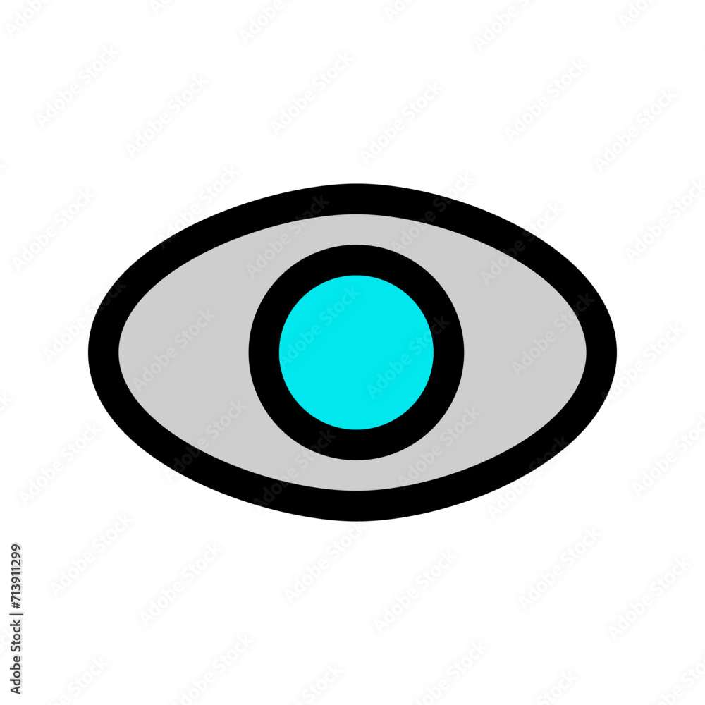 eye icon illustration vector on the white backround eye icon illustration vector on the white backround