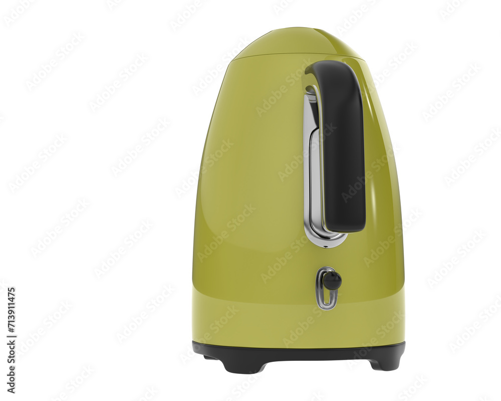 Kettle isolated on background. 3d rendering - illustration Kettle isolated on background. 3d rendering - illustration