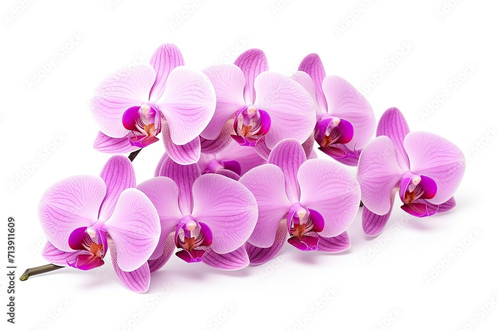 Fototapeta premium Phalaenopsis orchid flowers, isolated on white.