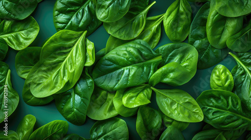Fresh spinach vegetable background