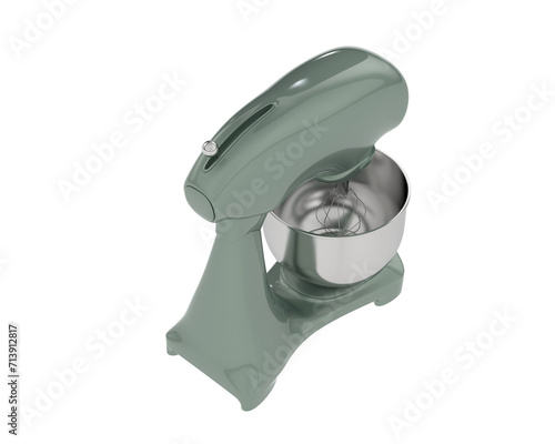Food mixer isolated on background. 3d rendering - illustration