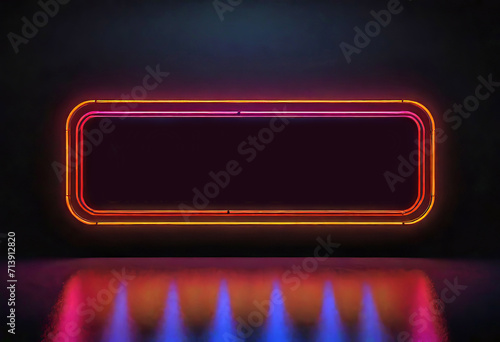 Your design on a neon sign, neon sign template for printing your logo (name)