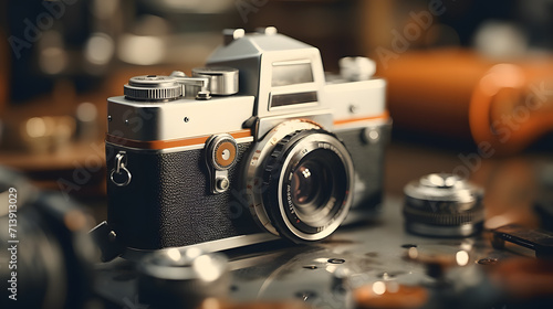 A Journey Through Time: A Vintage Camera Embraces the Analog Soul of Photography
