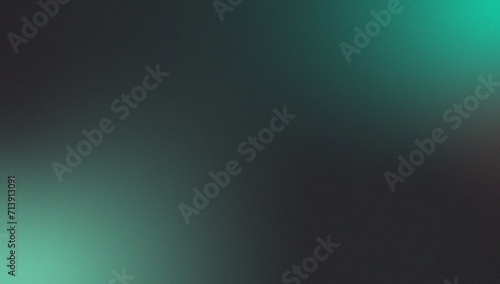 Green Blue Dark Black Technology abstract color gradient background grainy texture effect web banner header poster design
