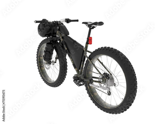 Mountain bike isolated on background. 3d rendering - illustration © Cristian