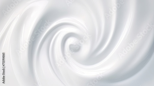 white abstract background, white cream swirl , white smooth cream