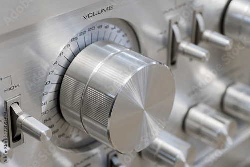 Old vintage stereo amplifier