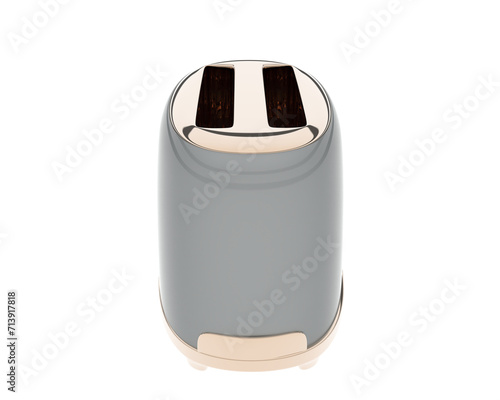 Toaster isolated on background. 3d rendering - illustration