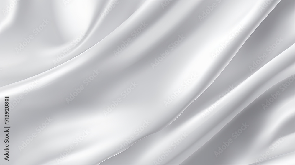 white silk satin fabric with softly wrinkled waves, white 3D plain cloth with wrinkles, luxury white background white silk satin fabric with softly wrinkled waves, white 3D plain cloth with wrinkles, luxury white background