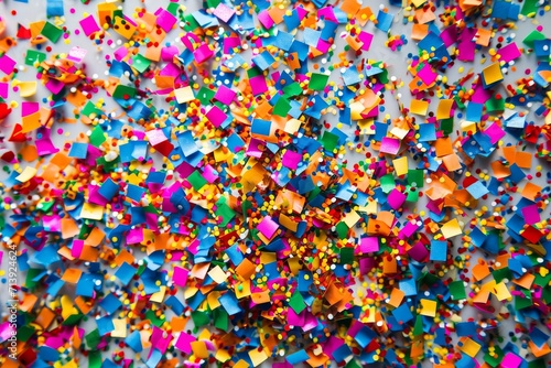pile of colorful confetti