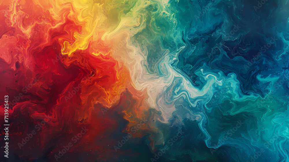 Multicolored abstract painting background