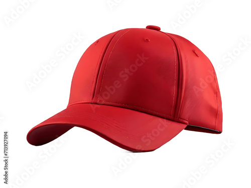Red cap isolated on transparent background. PNG