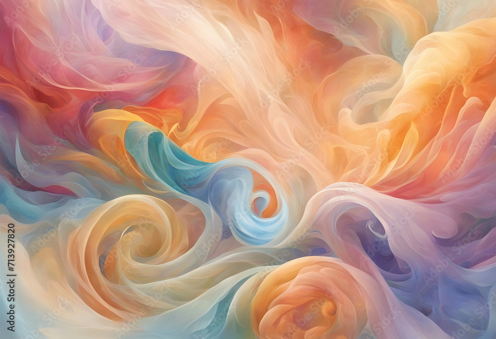 Obraz premium Multicolored swirls - Patterns.