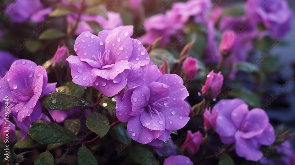 close up of purple flower created with Generative Ai close up of purple flower created with Generative Ai