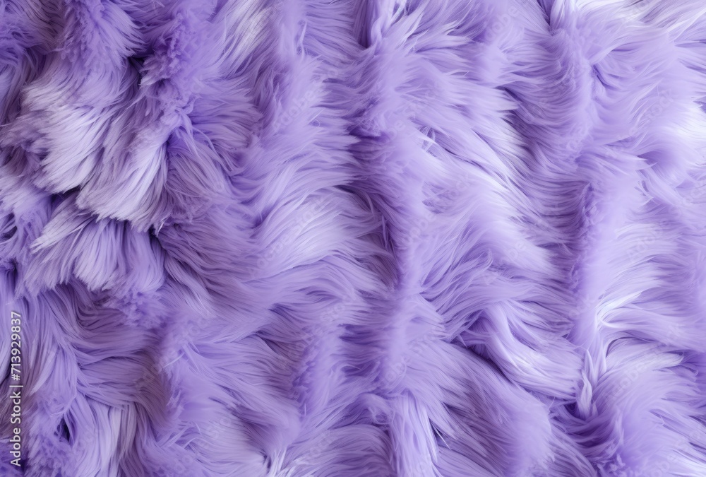 Fototapeta premium Seamless pattern featuring a plush, purple-colored fake fur texture, creating a repetitive and cohesive background.