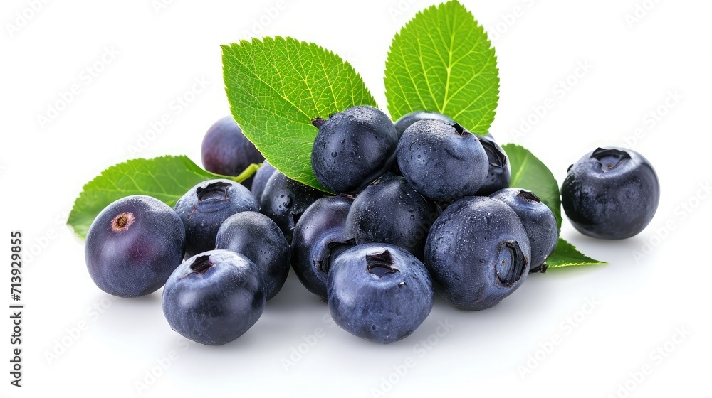 bilberry on isolated white background. bilberry on isolated white background.