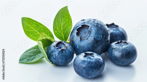 blueberry on isolated white background.