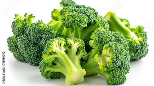 Broccoli on isolated white background.