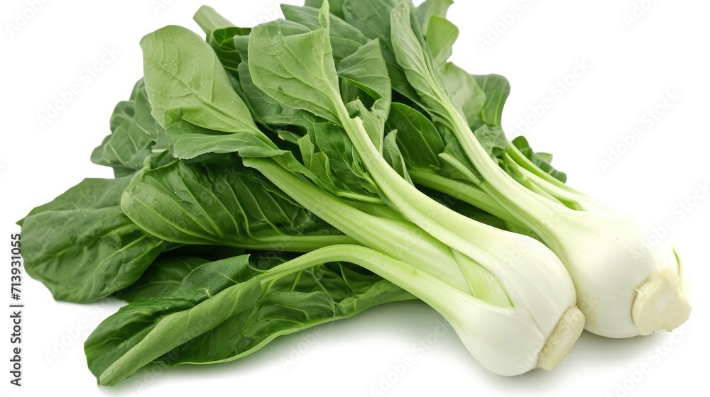 Gai choy on isolated white background. Gai choy on isolated white background.