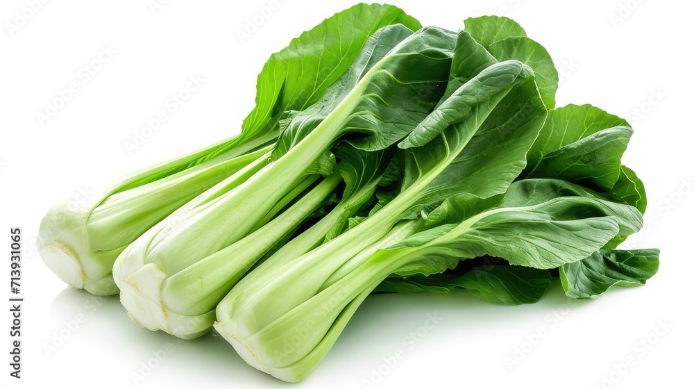 Gai choy on isolated white background. Gai choy on isolated white background.