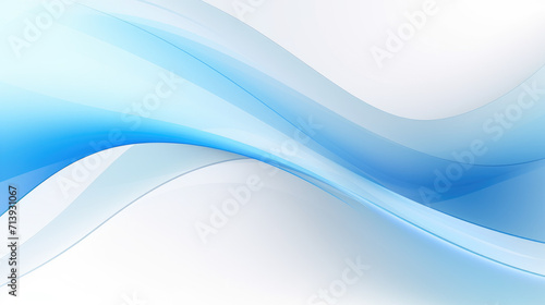 Minimal trapezoidal patterns in blue and white colors background with empty copy space photo