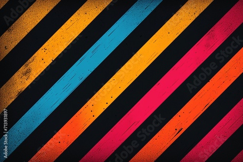 Dynamic Decades Collide: Retro Vintage 70s Style Stripes Infused with Colors from the 1970s, 80s, and 90s, Creating a Vibrant Vector Graphic