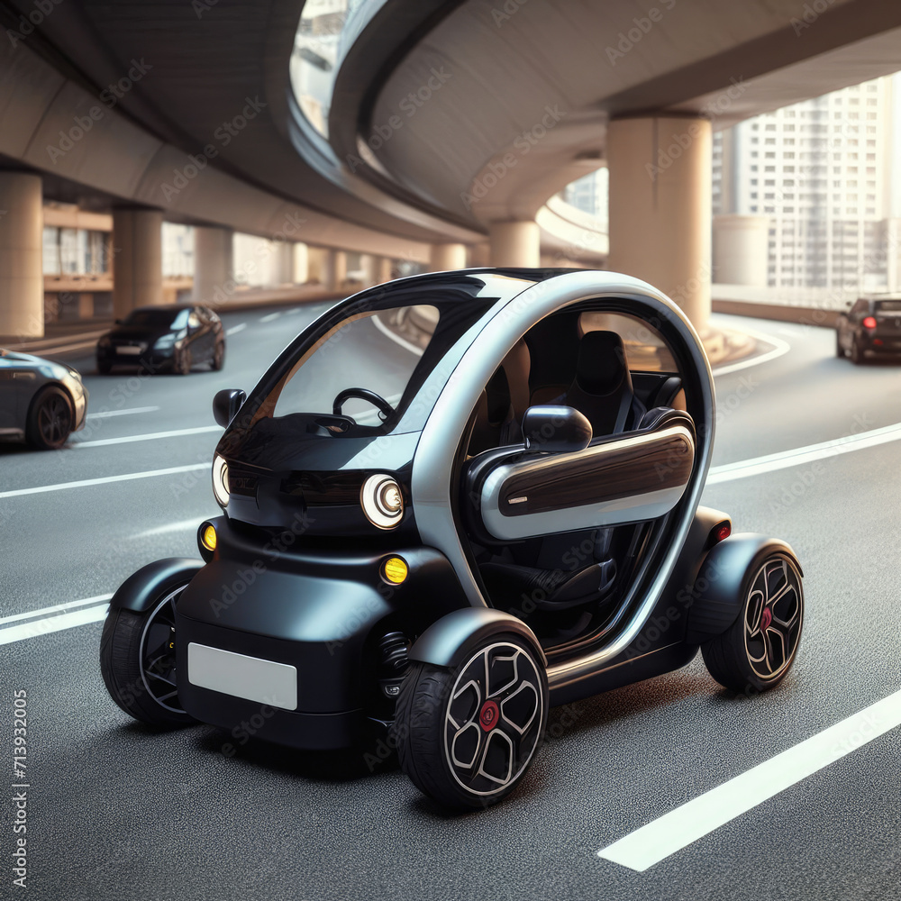 Modern design two seater car of the future