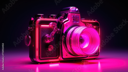 Neon color digital camera surreal photography