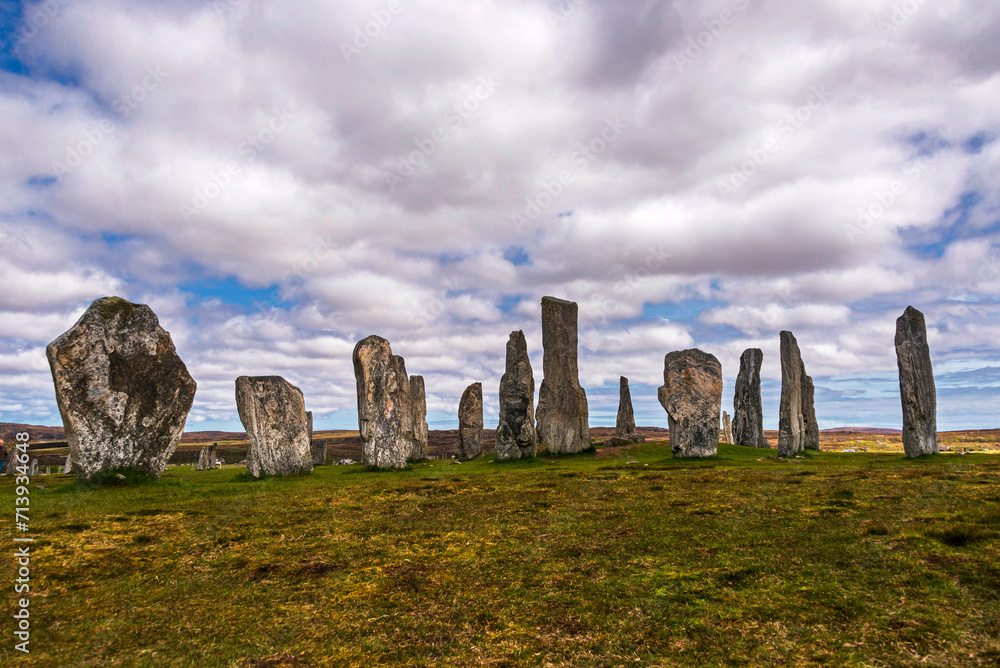 shooting of Calanais standing stones and the area surrounding it, Isle of Lewis, Scotland