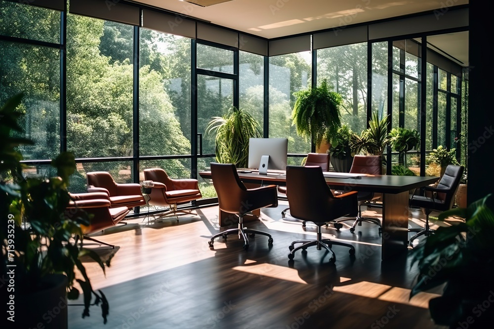 Fototapeta premium office interior in Modern Atmosphare