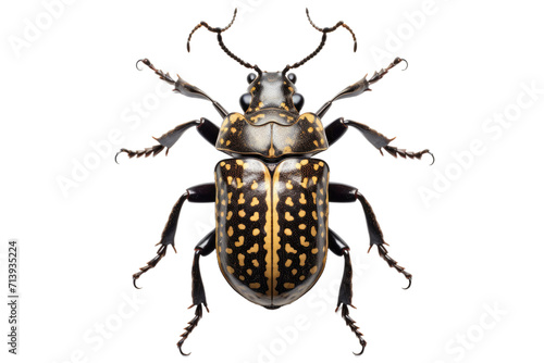 Horned Beetle Isolated on Transparent Background
