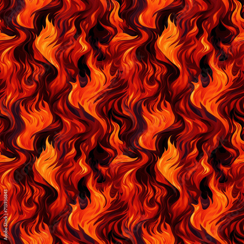 seamless fire pattern, bonfire or flame. bright digital painting, smooth wavy lines, detailed background, bright colors. attractive wallpapers.