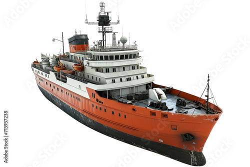 Icebreaker ship Isolated on Transparent Background © MSS Studio