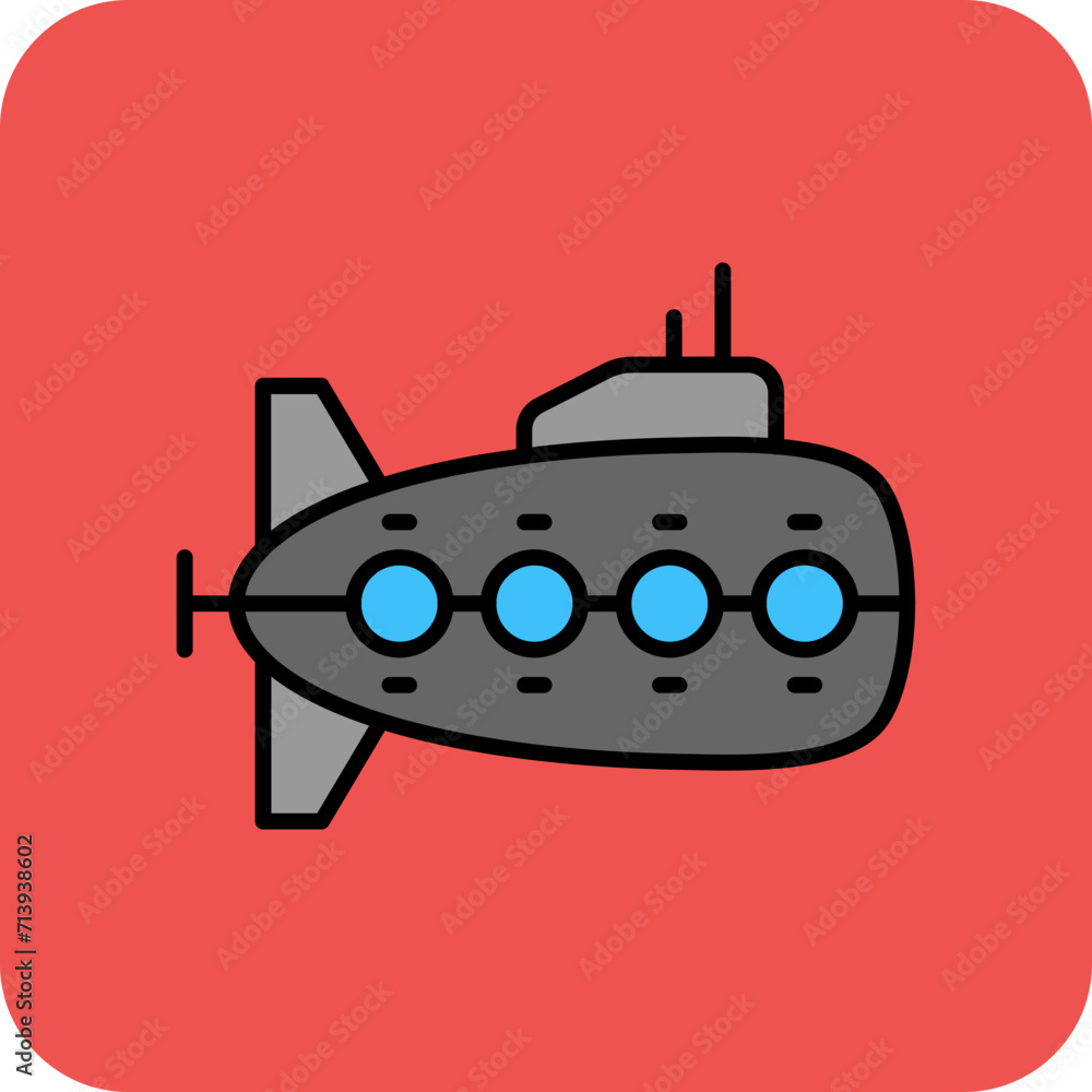 Obraz premium Submarine Icon