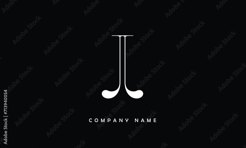 JJ, JJ Abstract Letters Logo Monogram JJ, JJ Abstract Letters Logo Monogram