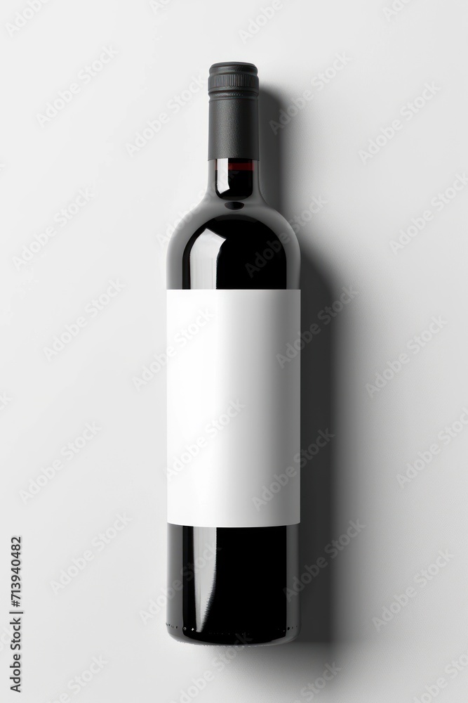 Blank Ettiquette Bottle Of Wine Mockup Blank Ettiquette Bottle Of Wine Mockup