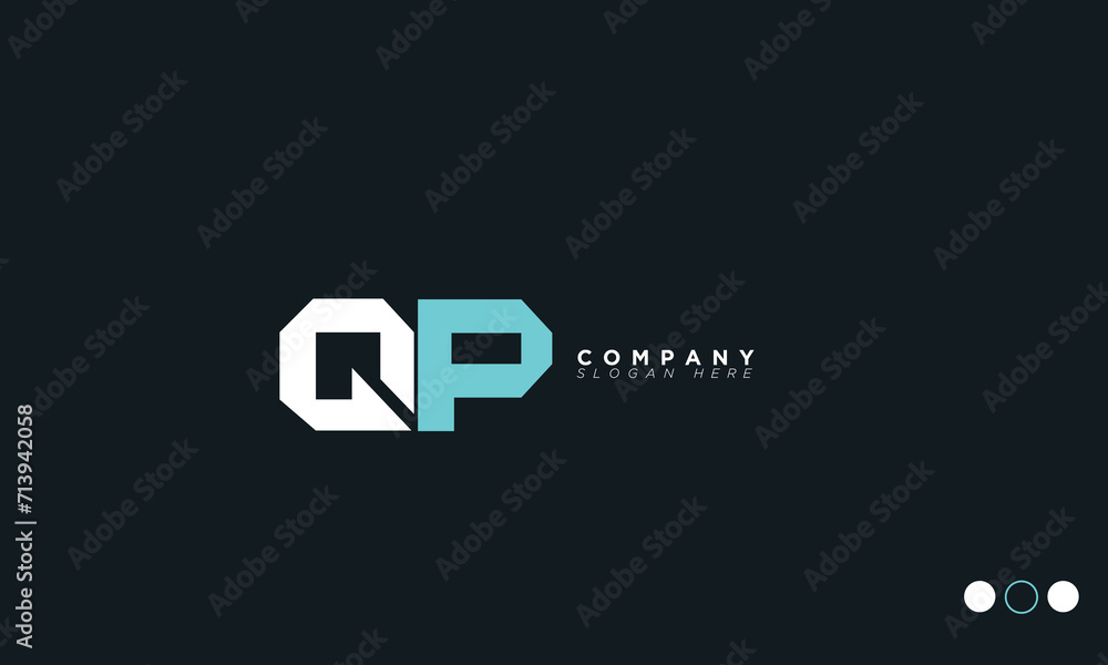 QP Alphabet letters Initials Monogram logo PQ, Q and P QP Alphabet letters Initials Monogram logo PQ, Q and P