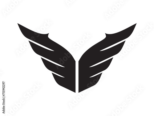 The wing icon looks like the letter V or W