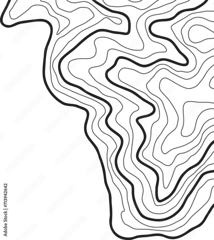 Topographic Map Lines