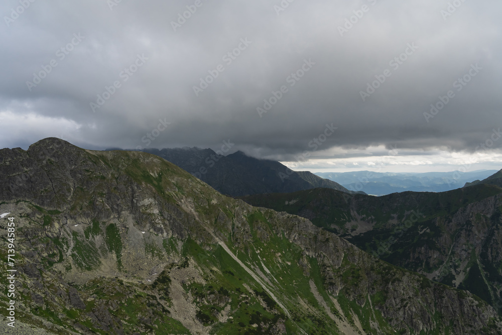 Storm clouds high in the Polish Tatras. Storm clouds high in the Polish Tatras.