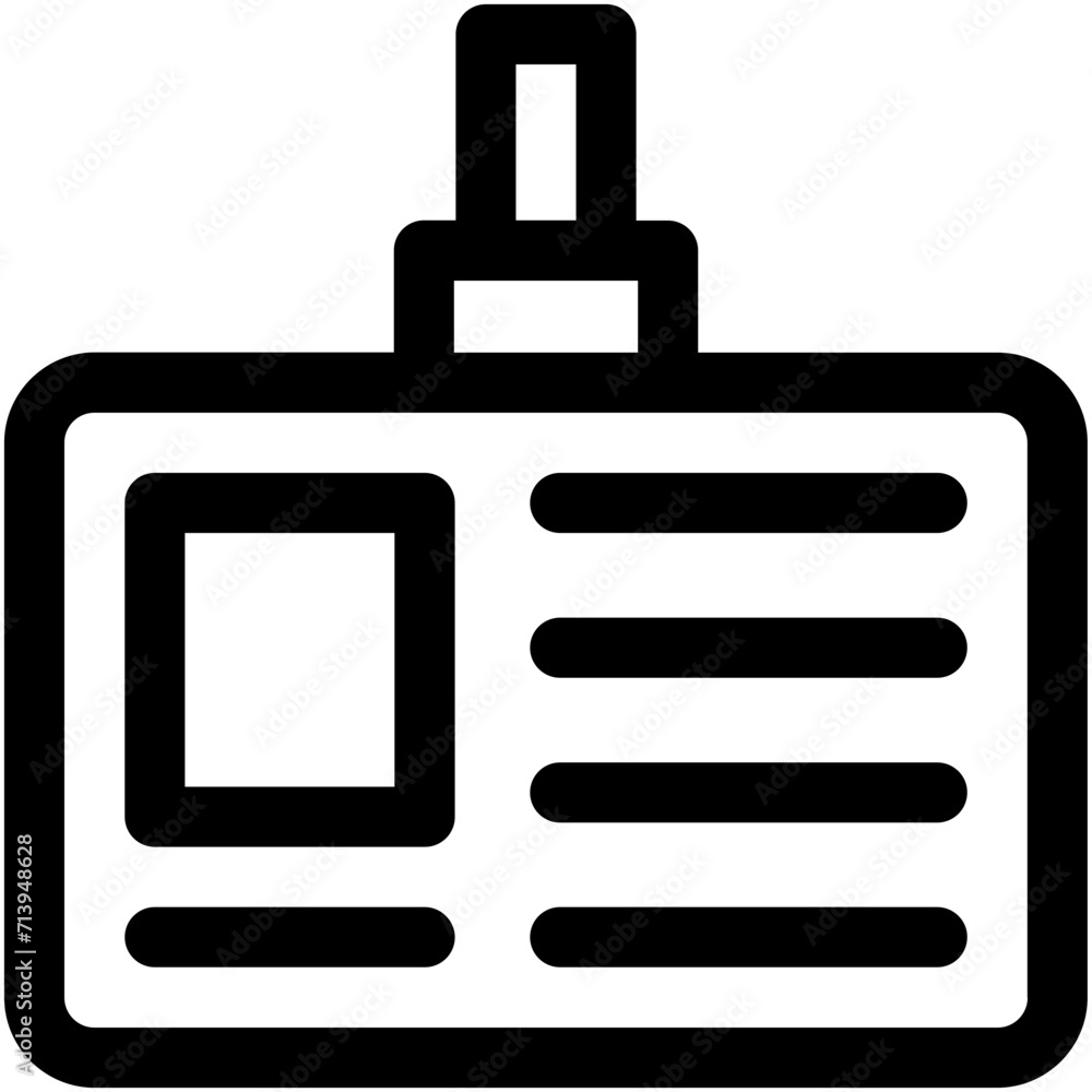 ID Card Vector Icon ID Card Vector Icon