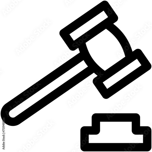 Gavel Vector Icon