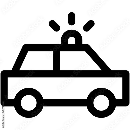 Police Car Vector Icon