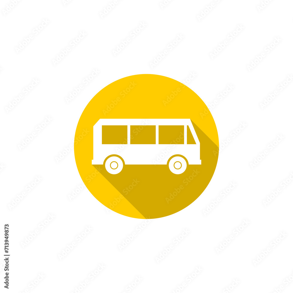 Bus icon isolated on transparent background Bus icon isolated on transparent background