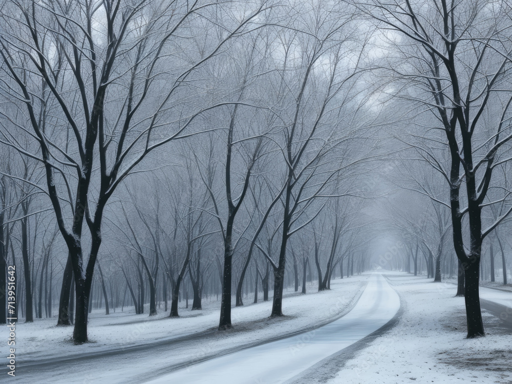 Snow landscape background Snow landscape background