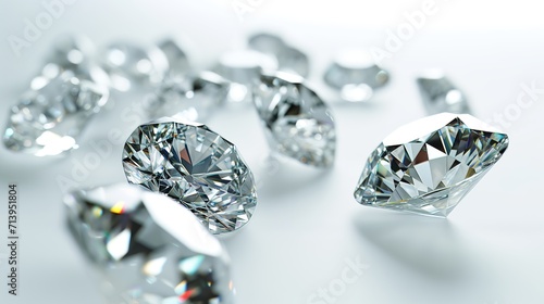 Luminous Clarity  Diamonds Radiating Pure Luxury
