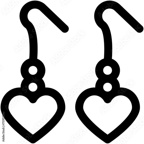 Earrings Vector Icon