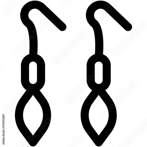 Earrings Vector Icon