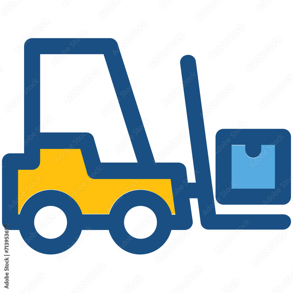 Forklift Vector Icon Forklift Vector Icon